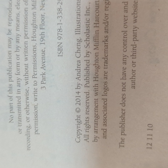 Scholastic Andrea Cheng The Year of the Fortune Cookie Paperback - Picture 4 of 4